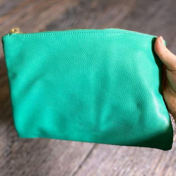 Merona Teal Faux Leather Clutch Wallet with Tassel Detail - Picture 2 of 5